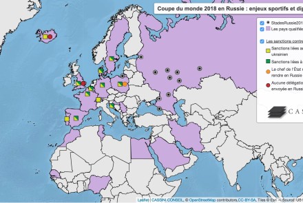 Carte. geopolitique du football mondial russie 2018